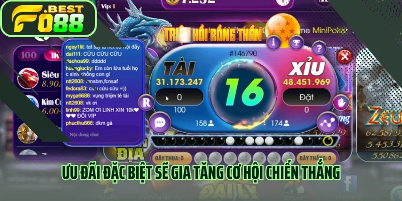 Ưu đãi đặc biệt sẽ gia tăng cơ hội chiến thắng 